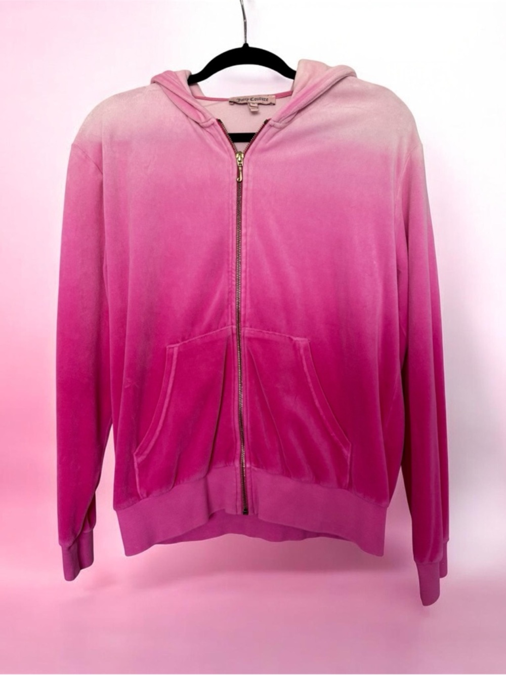 Vintage Y2K Juicy Couture Ombre Velour Hoodie